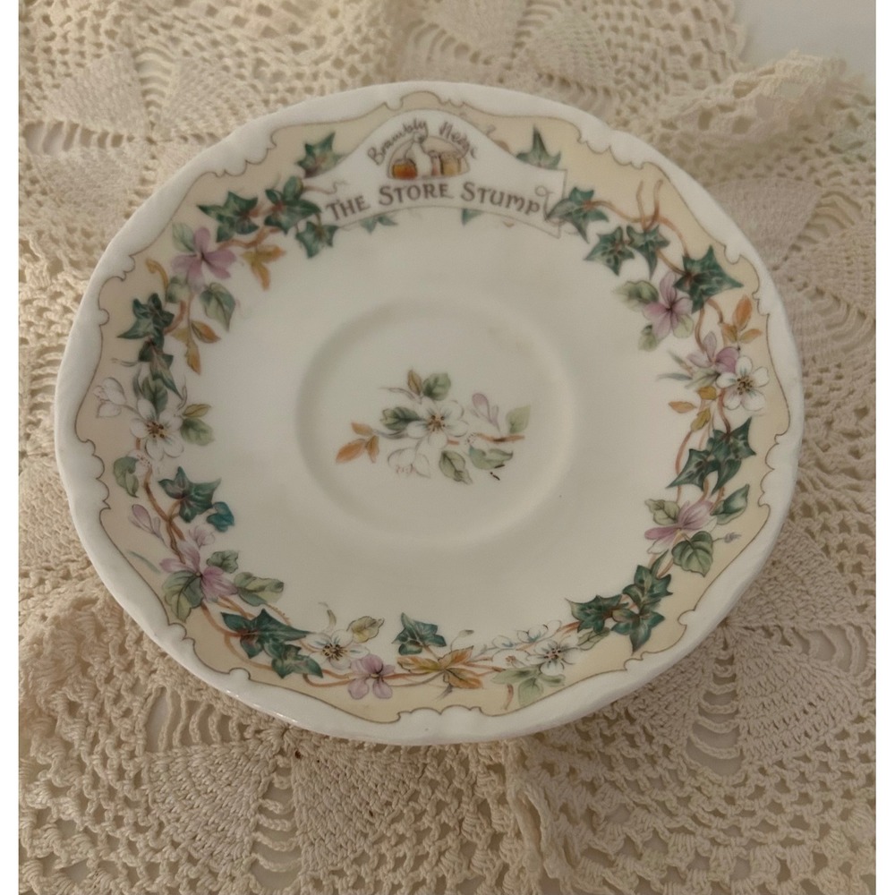 Royal Doulton Brambly Hedge The Store Stump Saucer Jill Barklem 1994 Bone China
